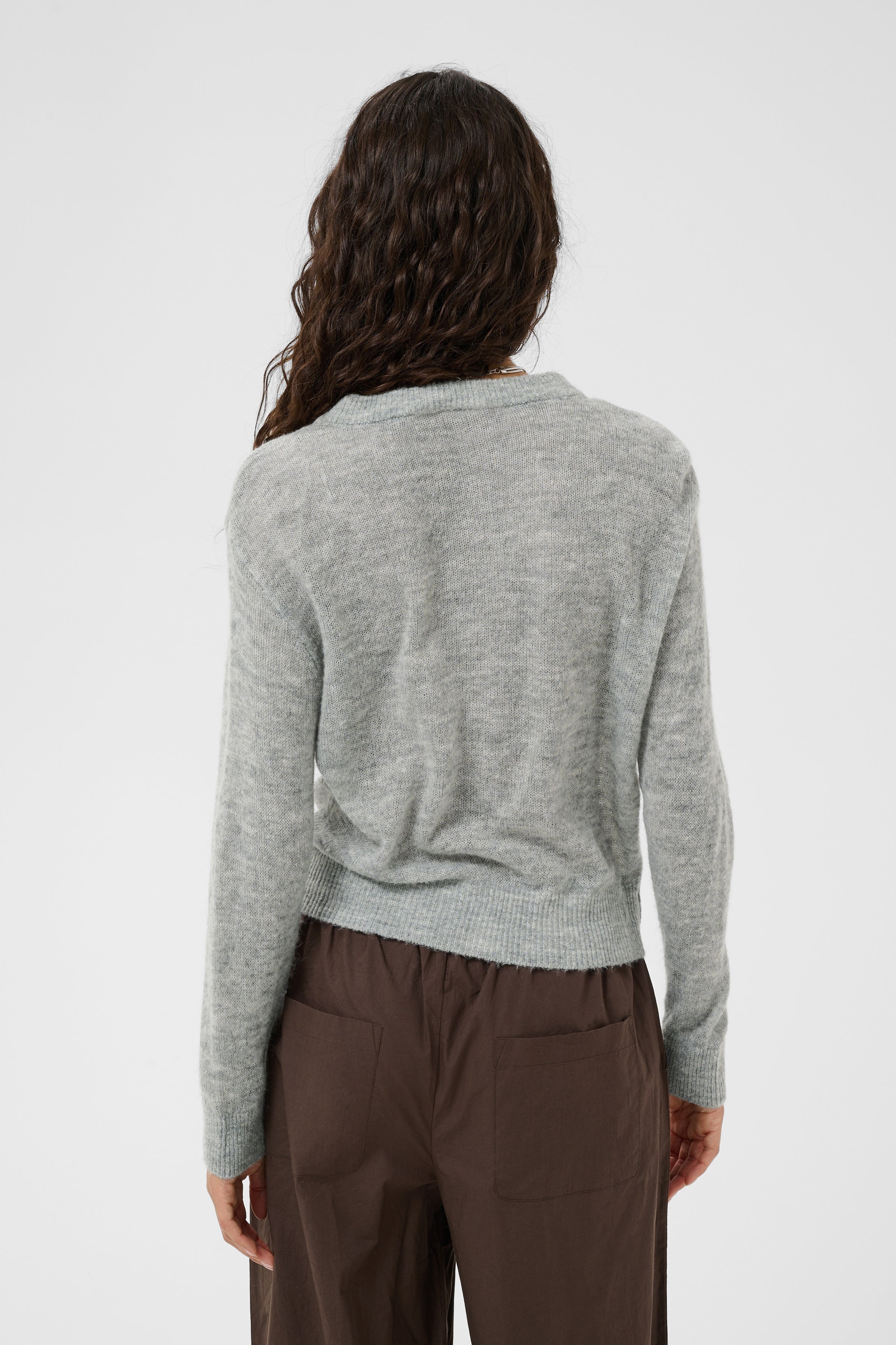 Saint Tropez Sabbara Cardigan - Mist Grey Melange