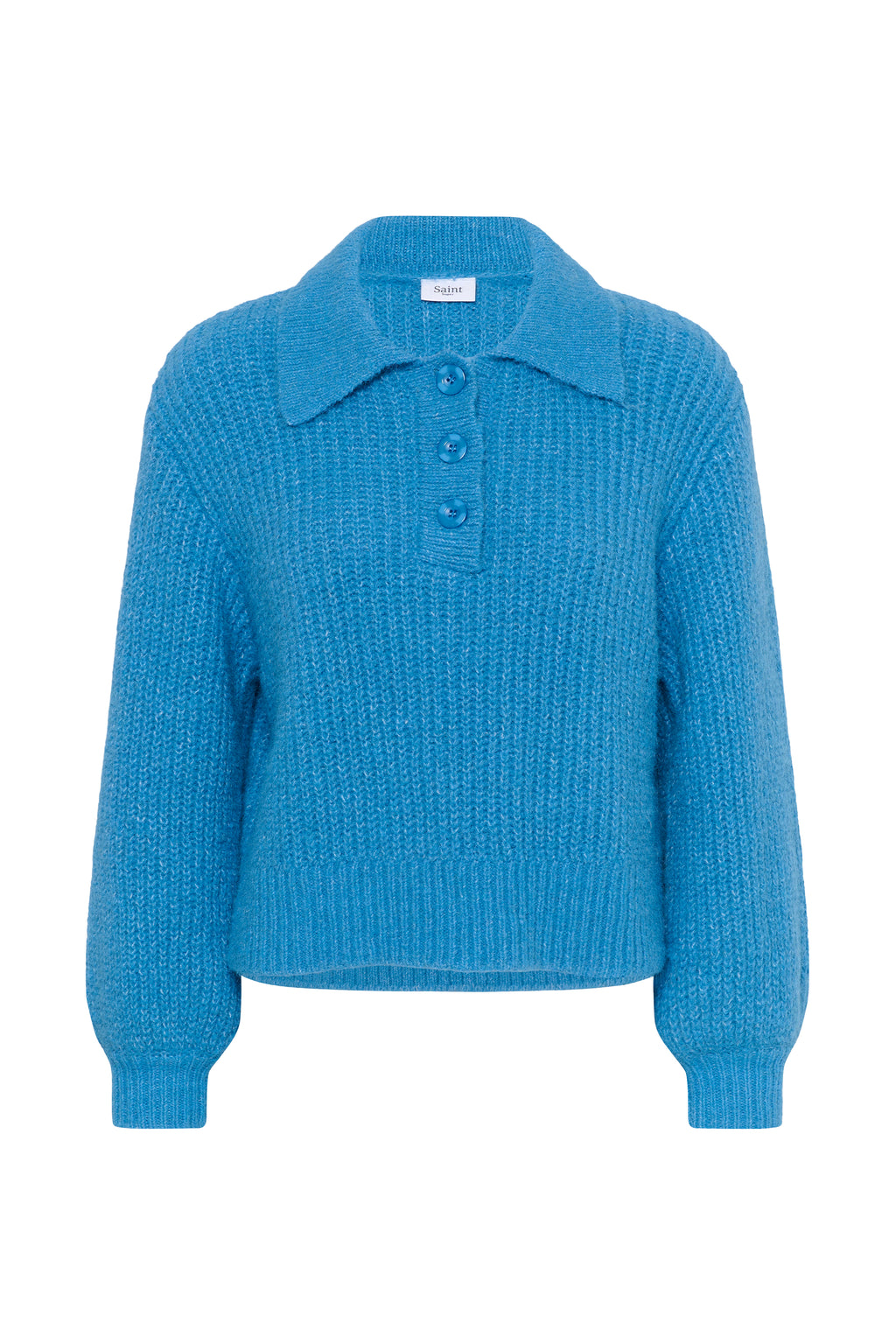 Saint Tropez Tabbatha Pullover - Lichen Blue Melange Stripe