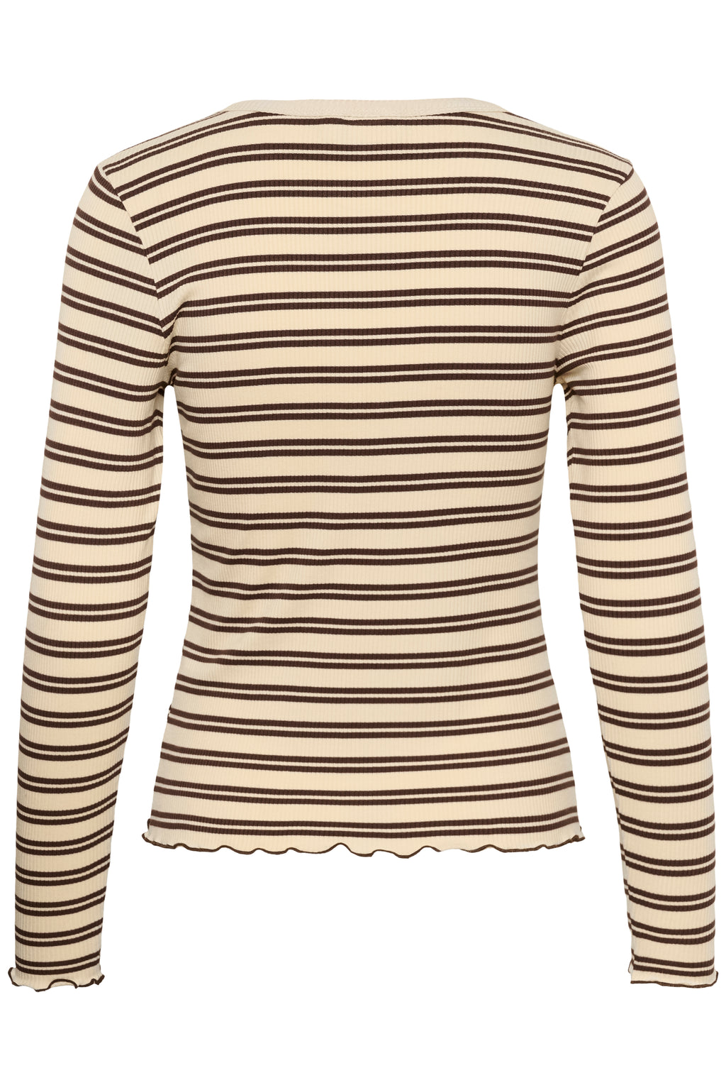 Saint Tropez Olalia T-shirt - Chocolate Brown Ice Stripe