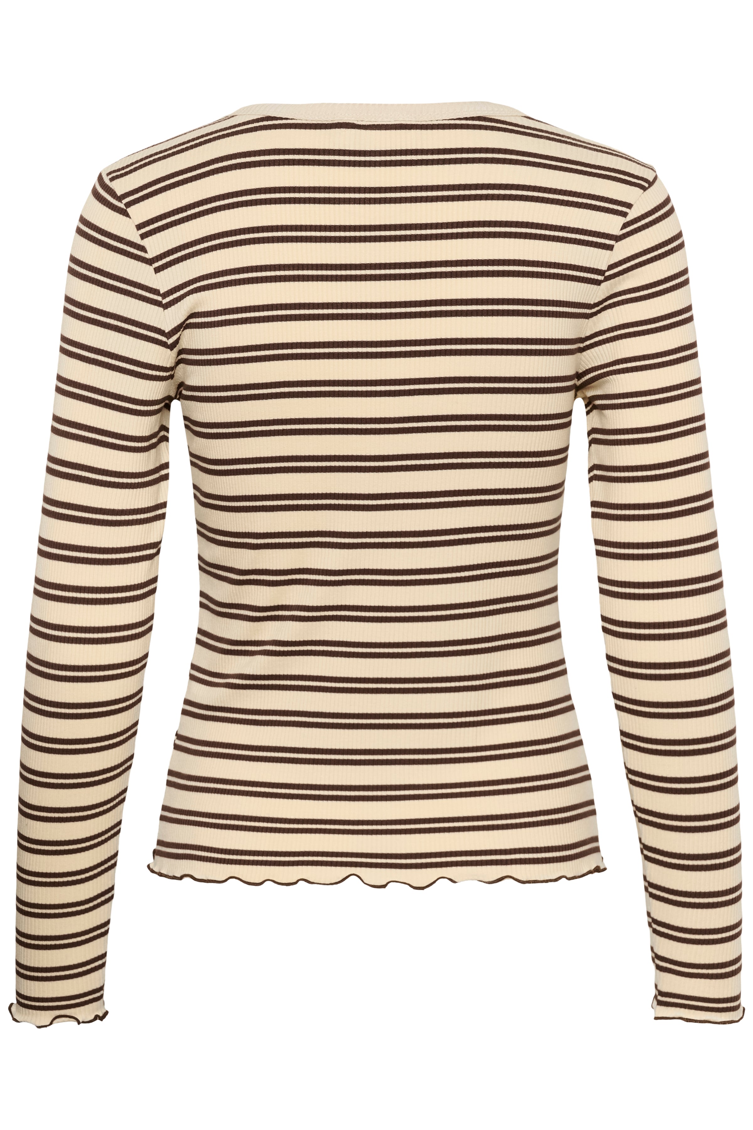 Saint Tropez Olalia T-shirt - Chocolate Brown Ice Stripe