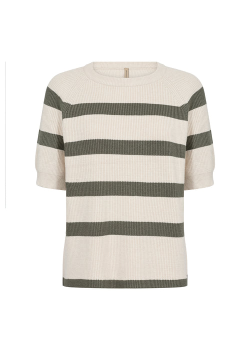 SoyaConcept KANITA STRIPE 19 Pullover Misty Green