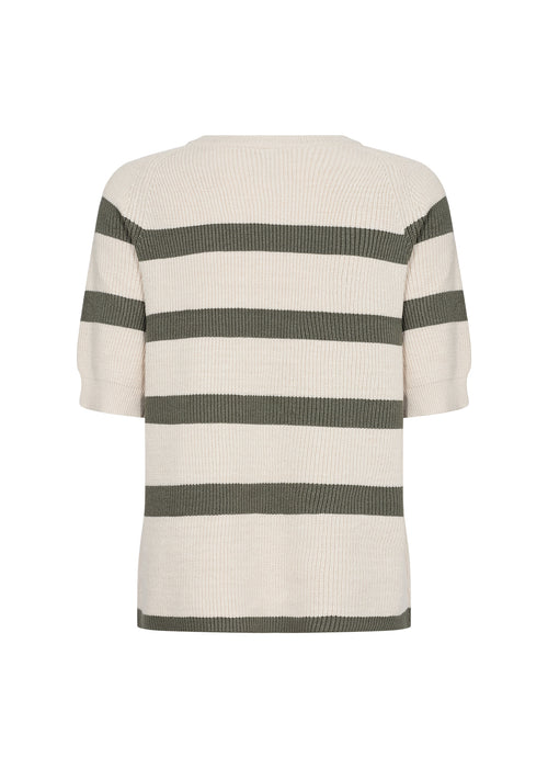 SoyaConcept KANITA STRIPE 19 Pullover Misty Green