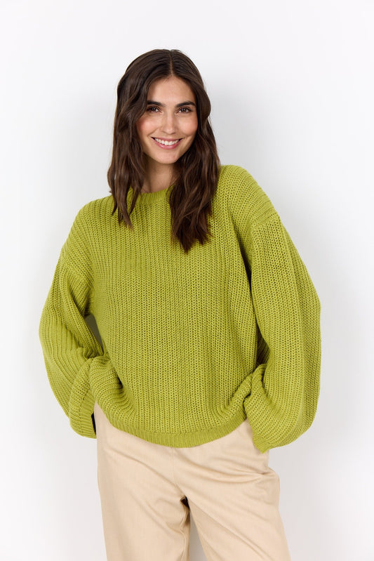 picture of SoyaConcept REMONE 36 Pullover - Lime Green - Number Two - womens - fashion - clothing - SoyaConcept 1