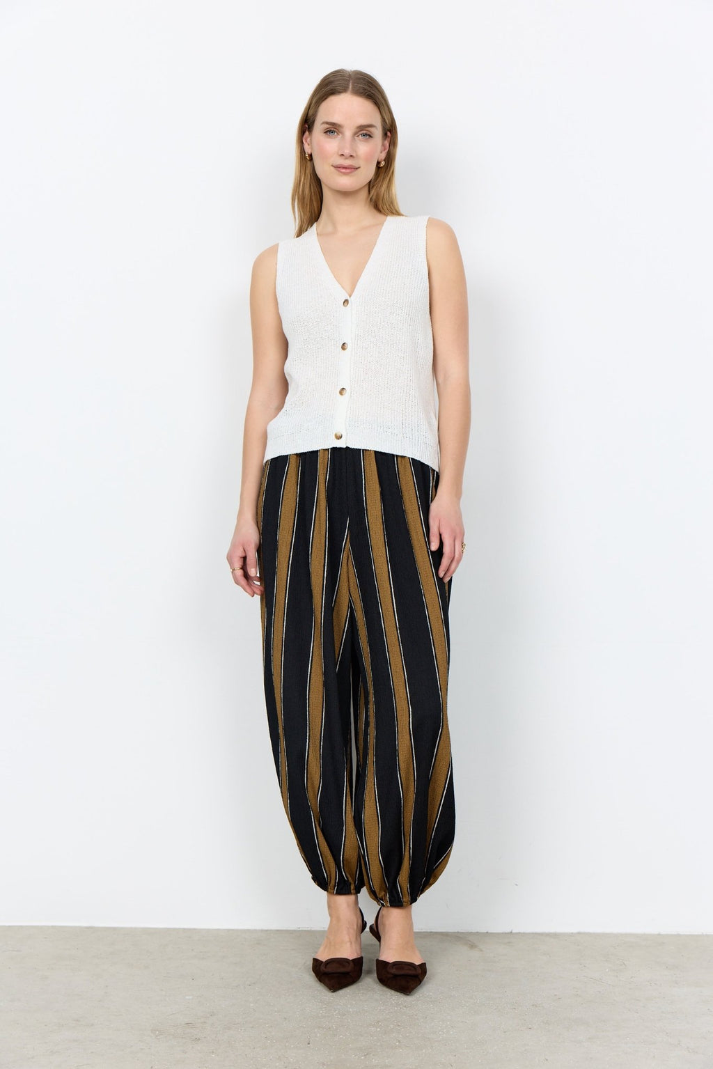 picture of SoyaConcept Felizia 1 Waistcoat Knit - Off White - Number Two - womens - fashion - clothing - SoyaConcept 2