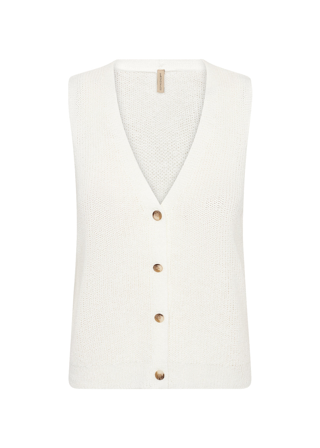 picture of SoyaConcept Felizia 1 Waistcoat Knit - Off White - Number Two - womens - fashion - clothing - SoyaConcept 4