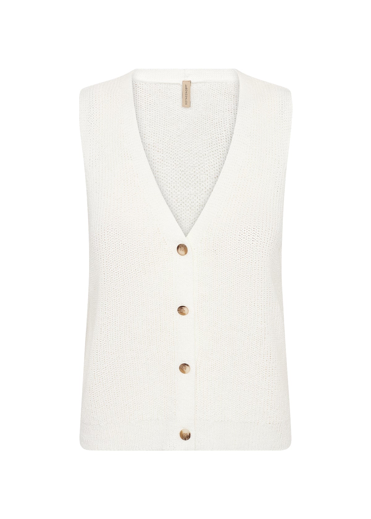 picture of SoyaConcept Felizia 1 Waistcoat Knit - Off White - Number Two - womens - fashion - clothing - SoyaConcept 4