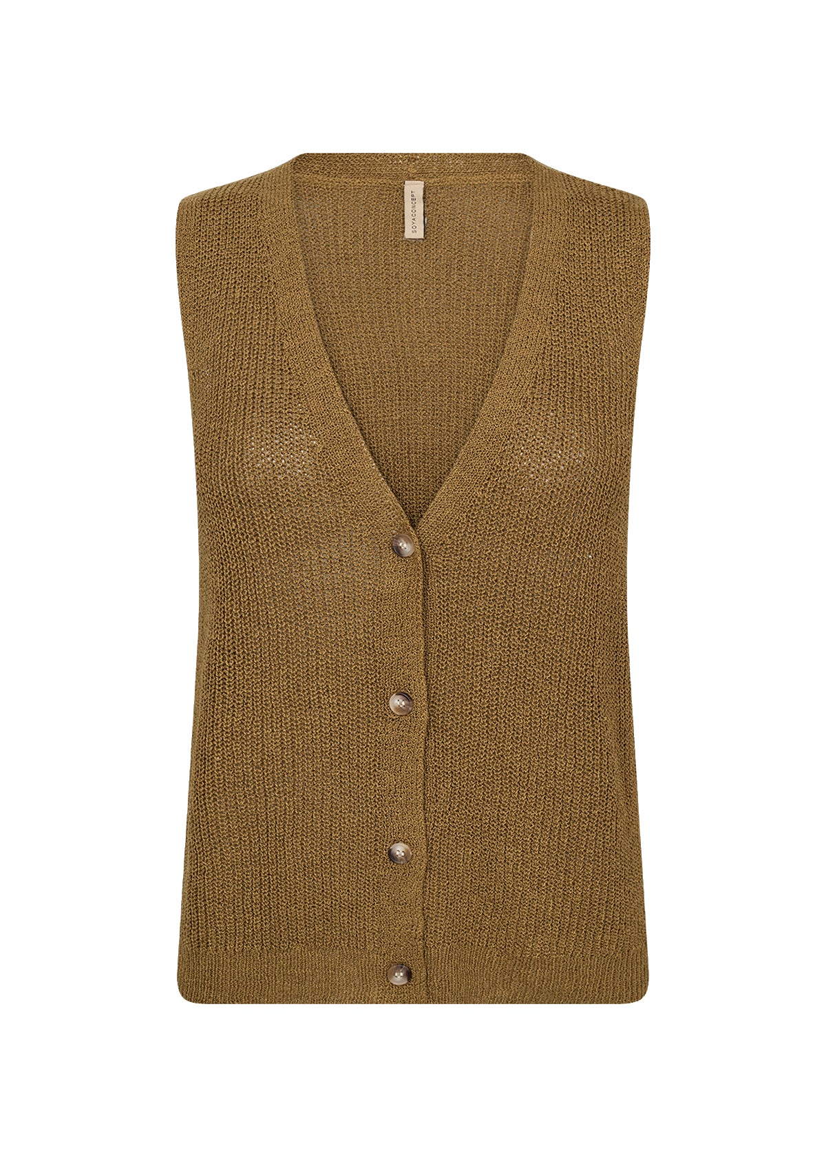picture of SoyaConcept Felizia 1 Waistcoat Knit - Olive - Number Two - womens - fashion - clothing - SoyaConcept 4