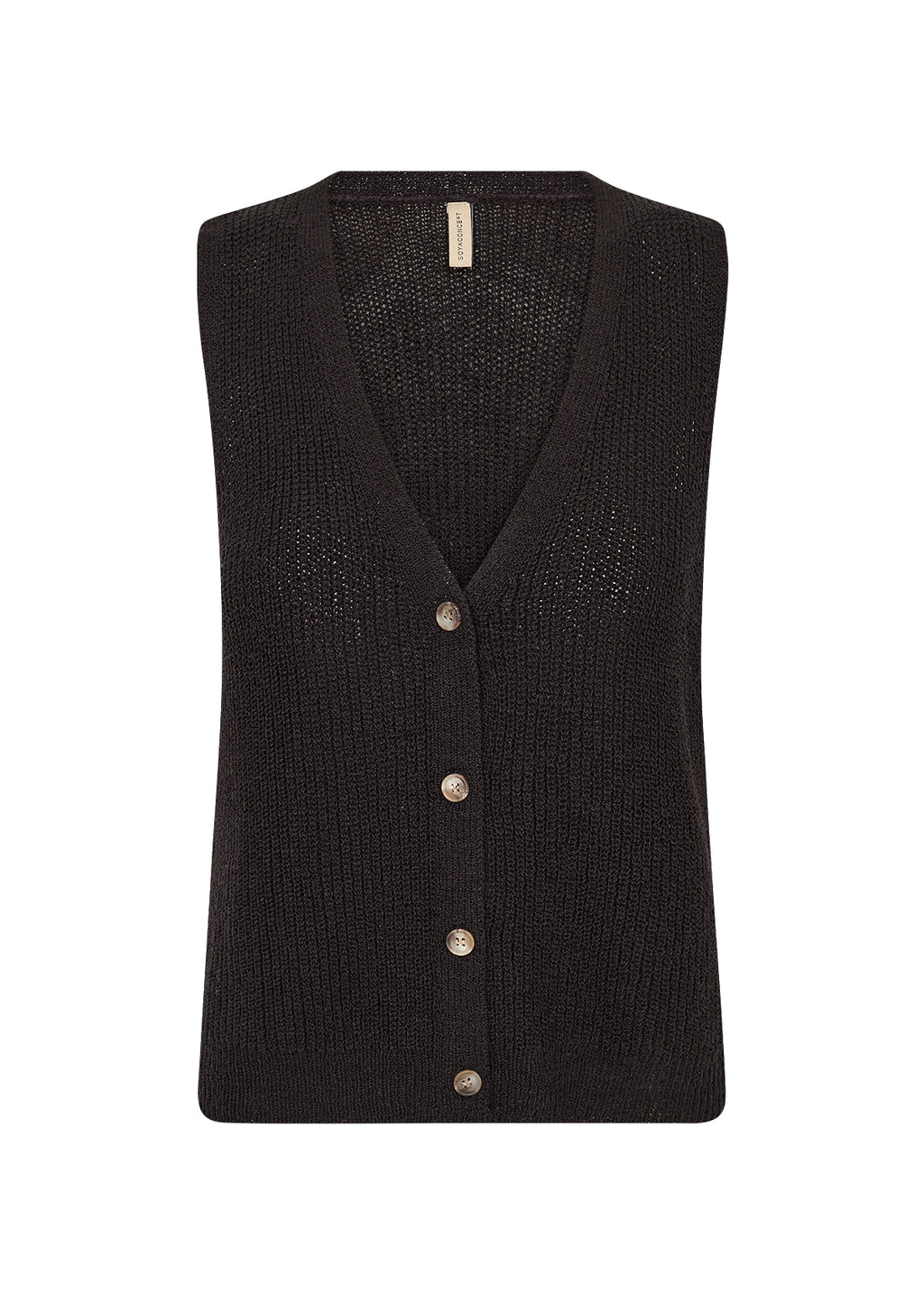 picture of SoyaConcept Felizia 1 Waistcoat Knit - Black - Number Two - womens - fashion - clothing - SoyaConcept 4