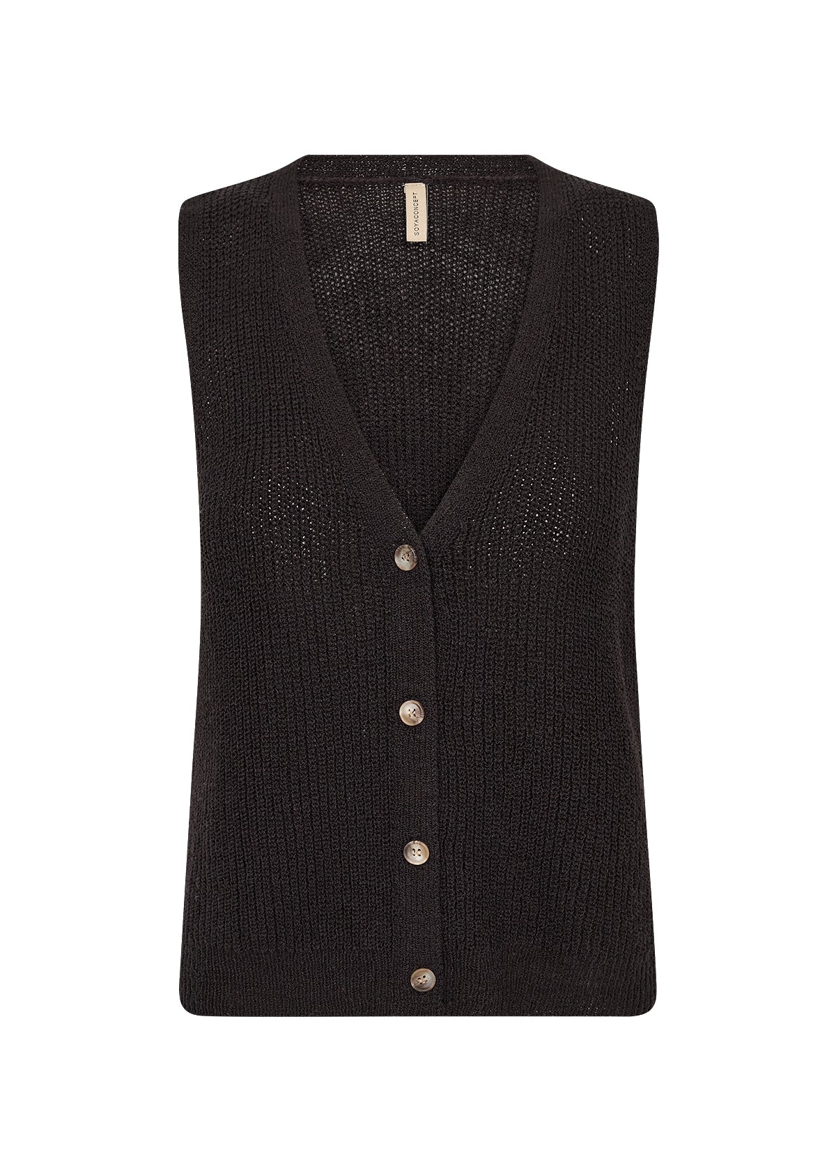 picture of SoyaConcept Felizia 1 Waistcoat Knit - Black - Number Two - womens - fashion - clothing - SoyaConcept 4