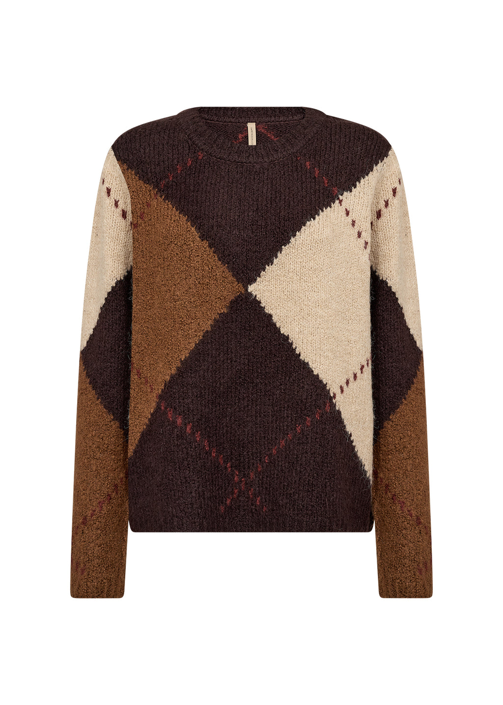 picture of SoyaConcept HACER 2 YD Argyl Pullover - Dark Plum - Number Two - womens - fashion - clothing - SoyaConcept 4