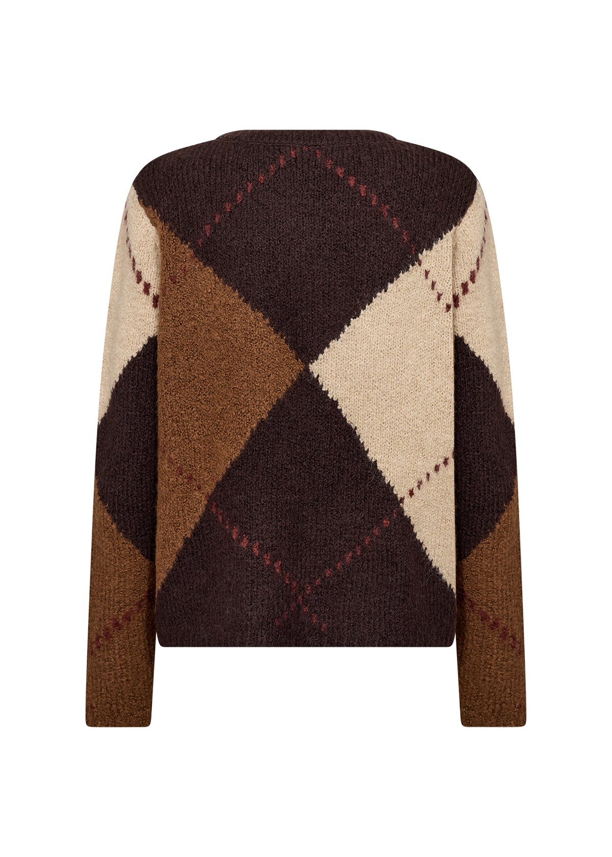 picture of SoyaConcept HACER 2 YD Argyl Pullover - Dark Plum - Number Two - womens - fashion - clothing - SoyaConcept 5