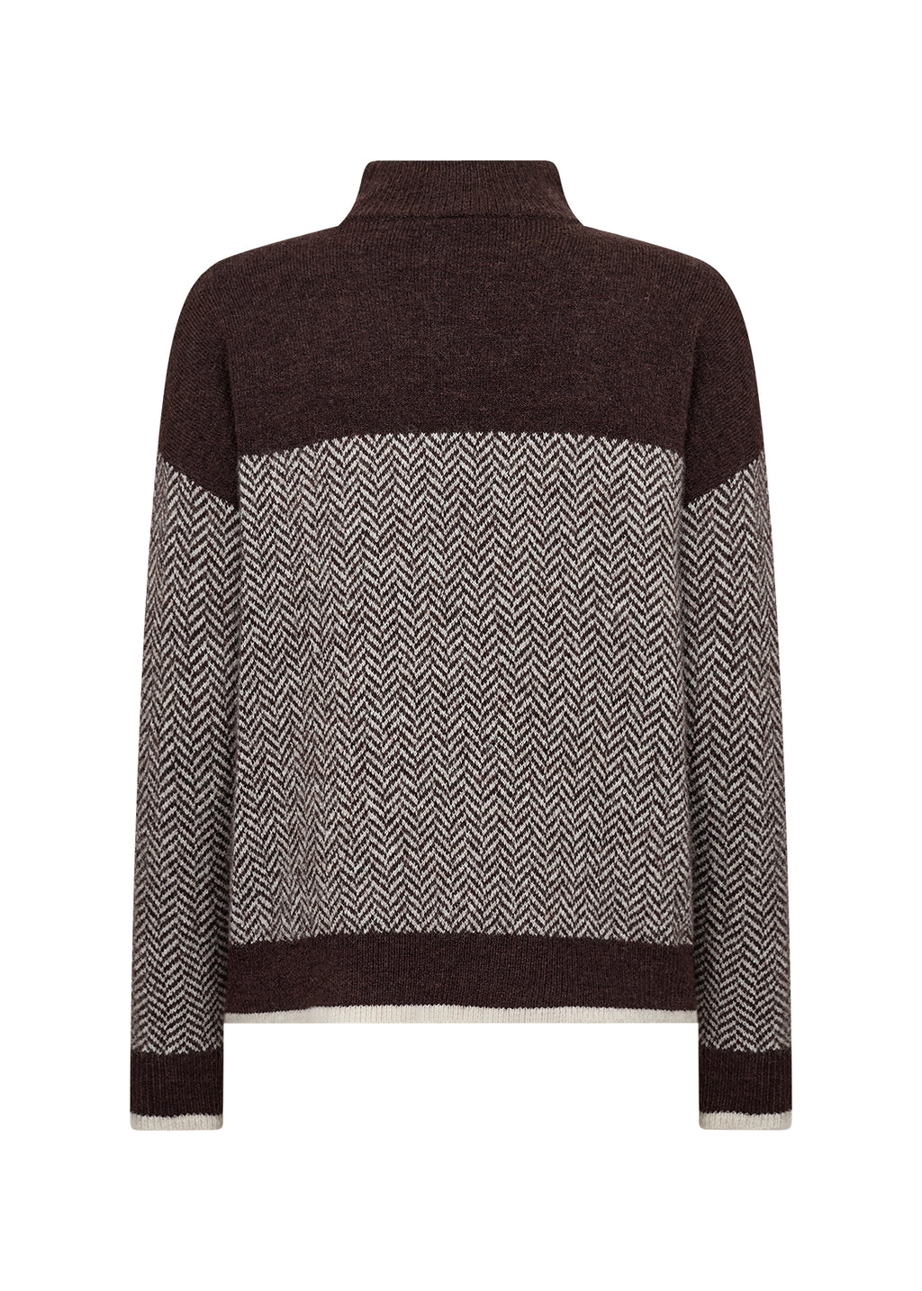 picture of SoyaConcept NESSIE YD 75 Pullover - Brown Herringbone - Number Two - womens - fashion - clothing - SoyaConcept 2