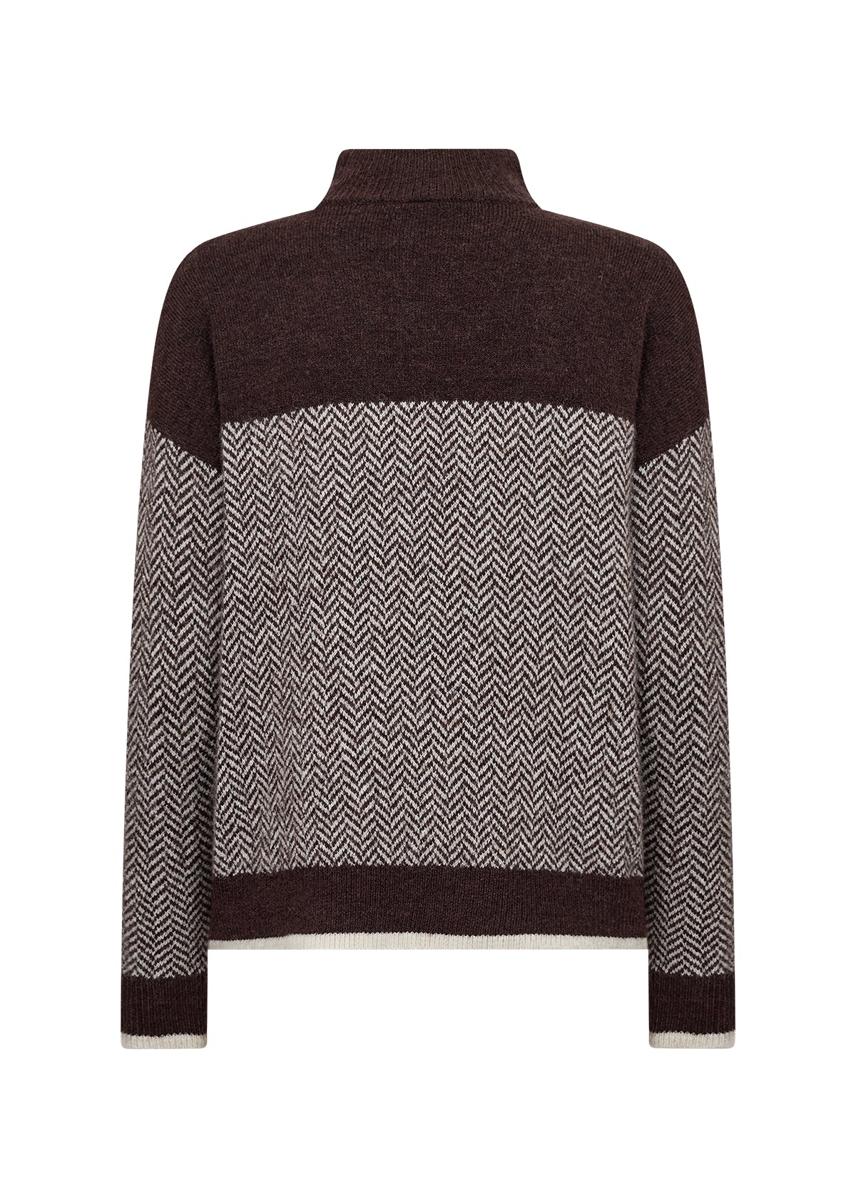 picture of SoyaConcept NESSIE YD 75 Pullover - Brown Herringbone - Number Two - womens - fashion - clothing - SoyaConcept 2