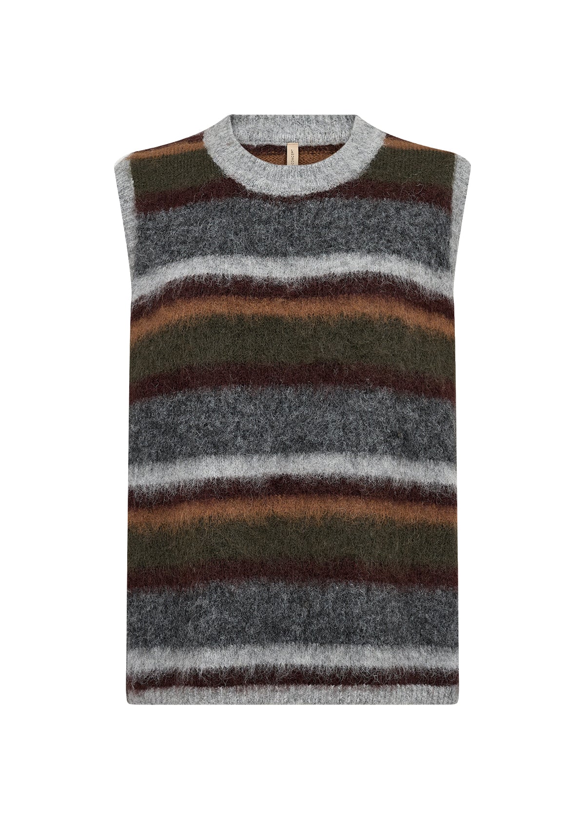 SoyaConcept HADIL YD 1 Waistcoat - Dark Green Stripe