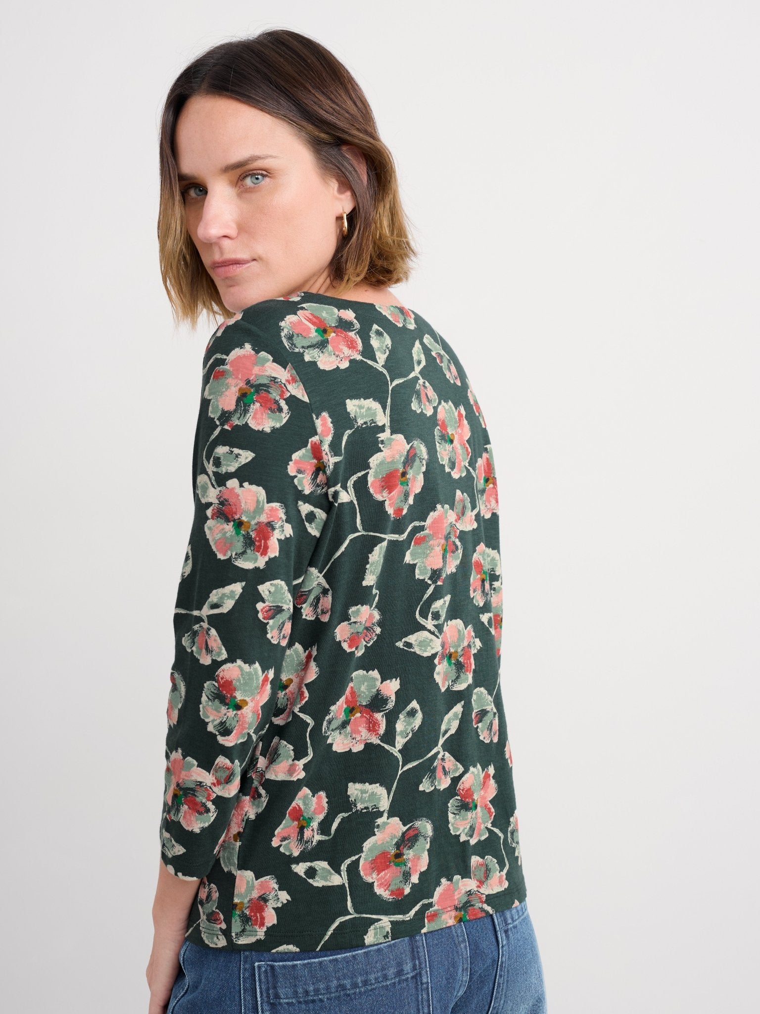 picture of Seasalt 3/4 Studio Glass Top - Artist Camelia Coppice - Number Two - womens - fashion - clothing - Seasalt 5