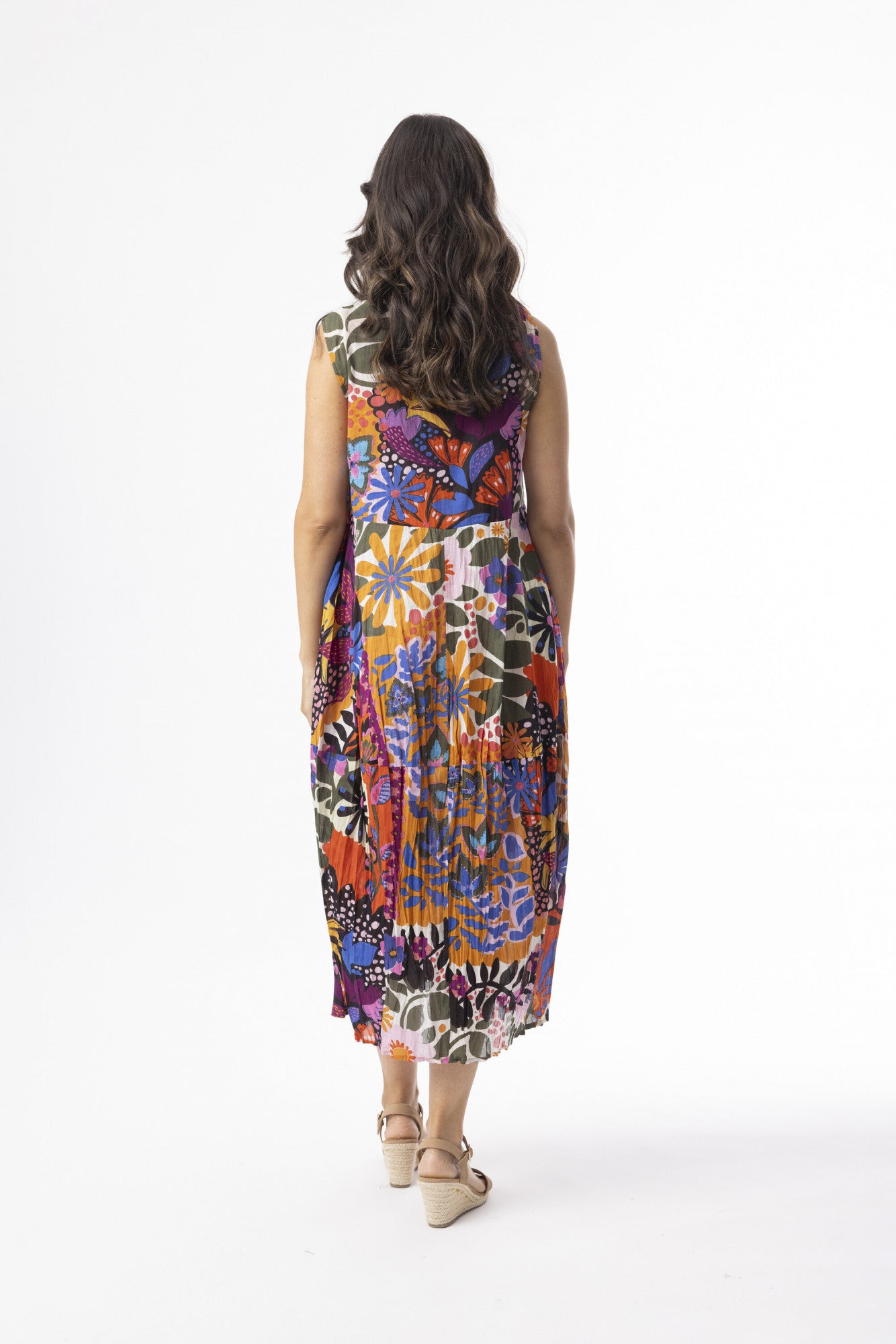 picture of Orientique Salvador Sleeveless Bubble Dress - Multi Print - Number Two - womens - fashion - clothing - Orientique 3