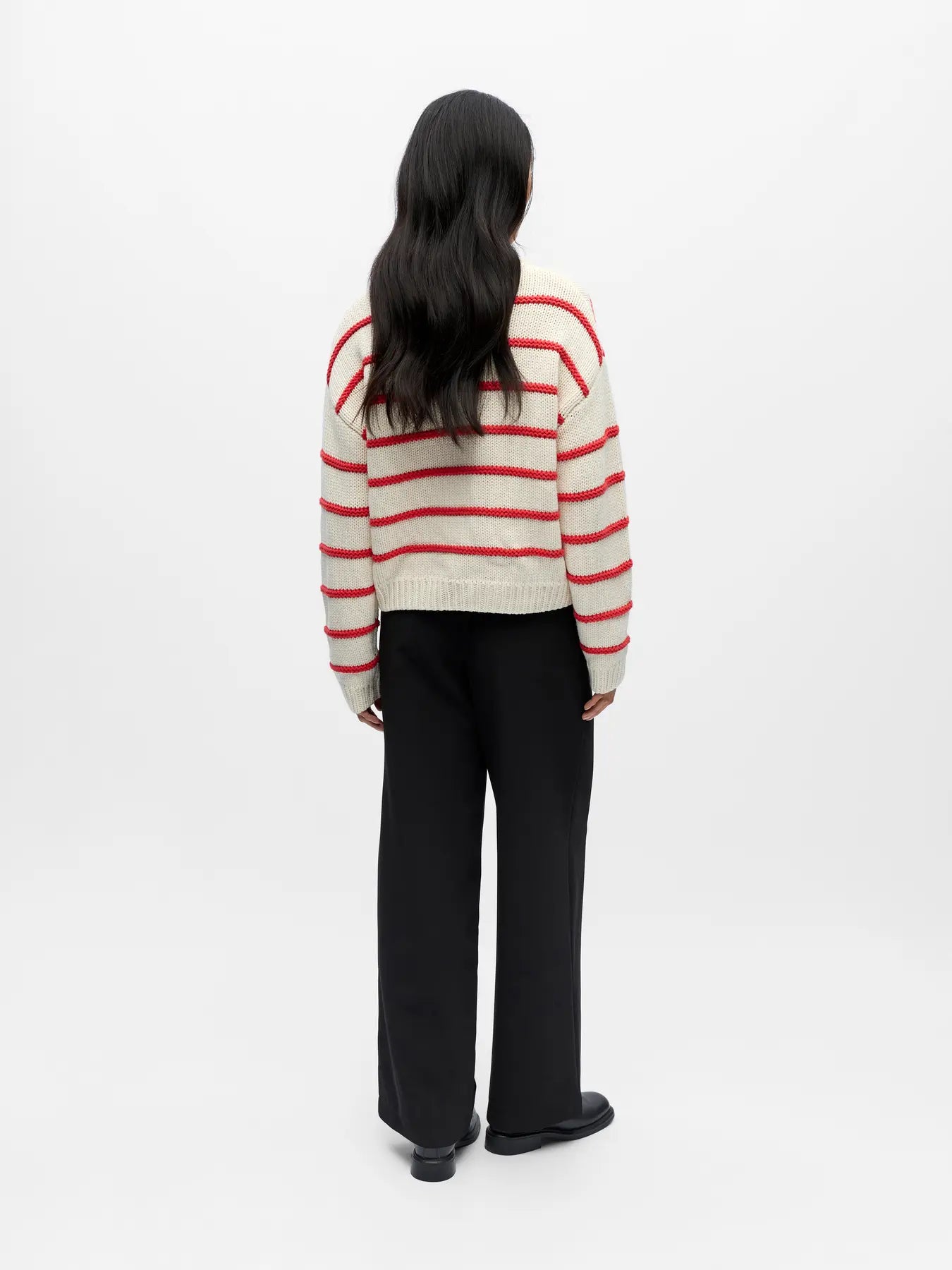 picture of Object Oda Pullover - Birch/Poinsettia - Number Two - womens - fashion - clothing - Object 3
