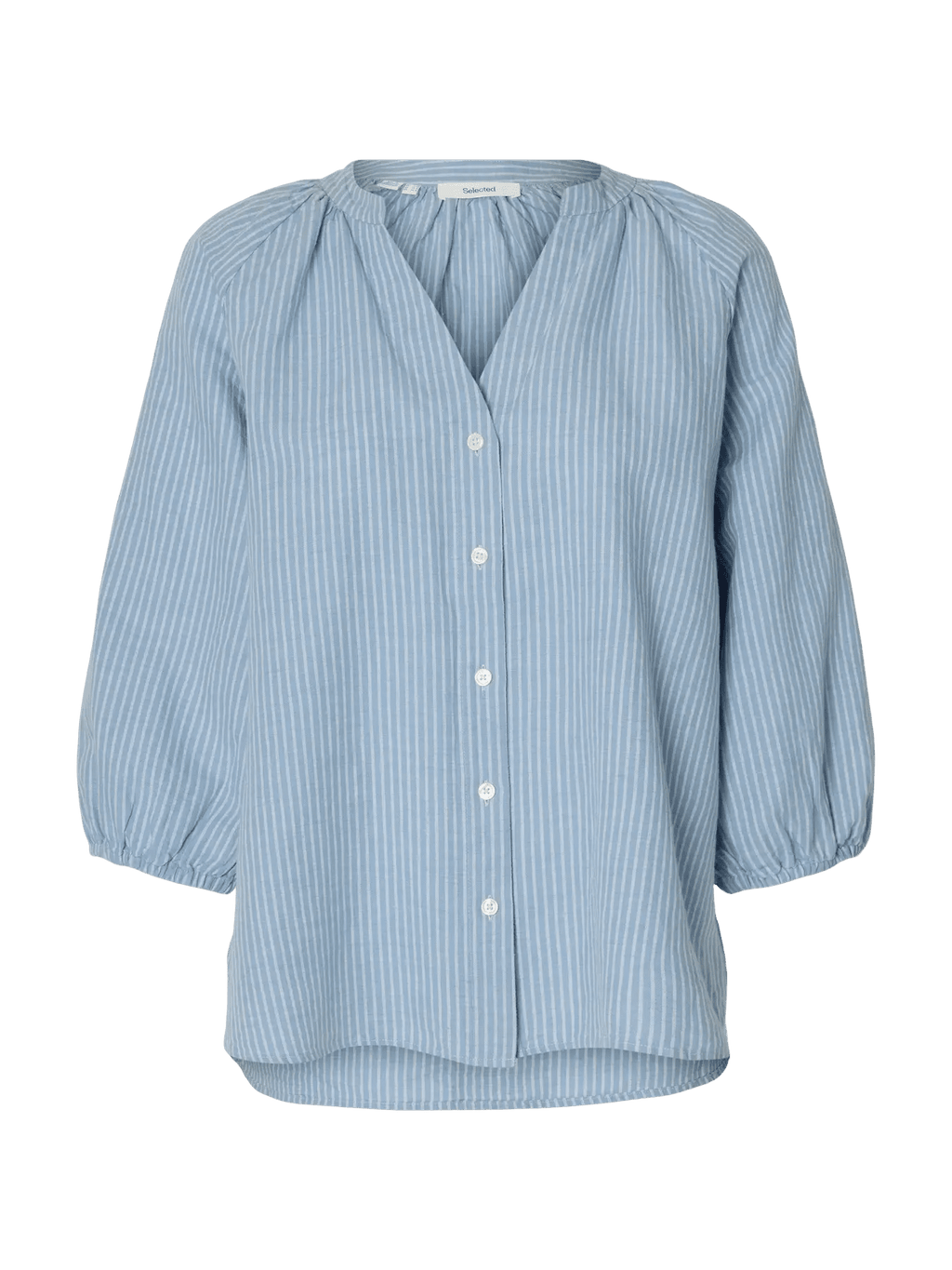 picture of Selected Cleo Alberta Striped Shirt - Dusty Blue/White - Number Two - womens - fashion - clothing - Selected 2