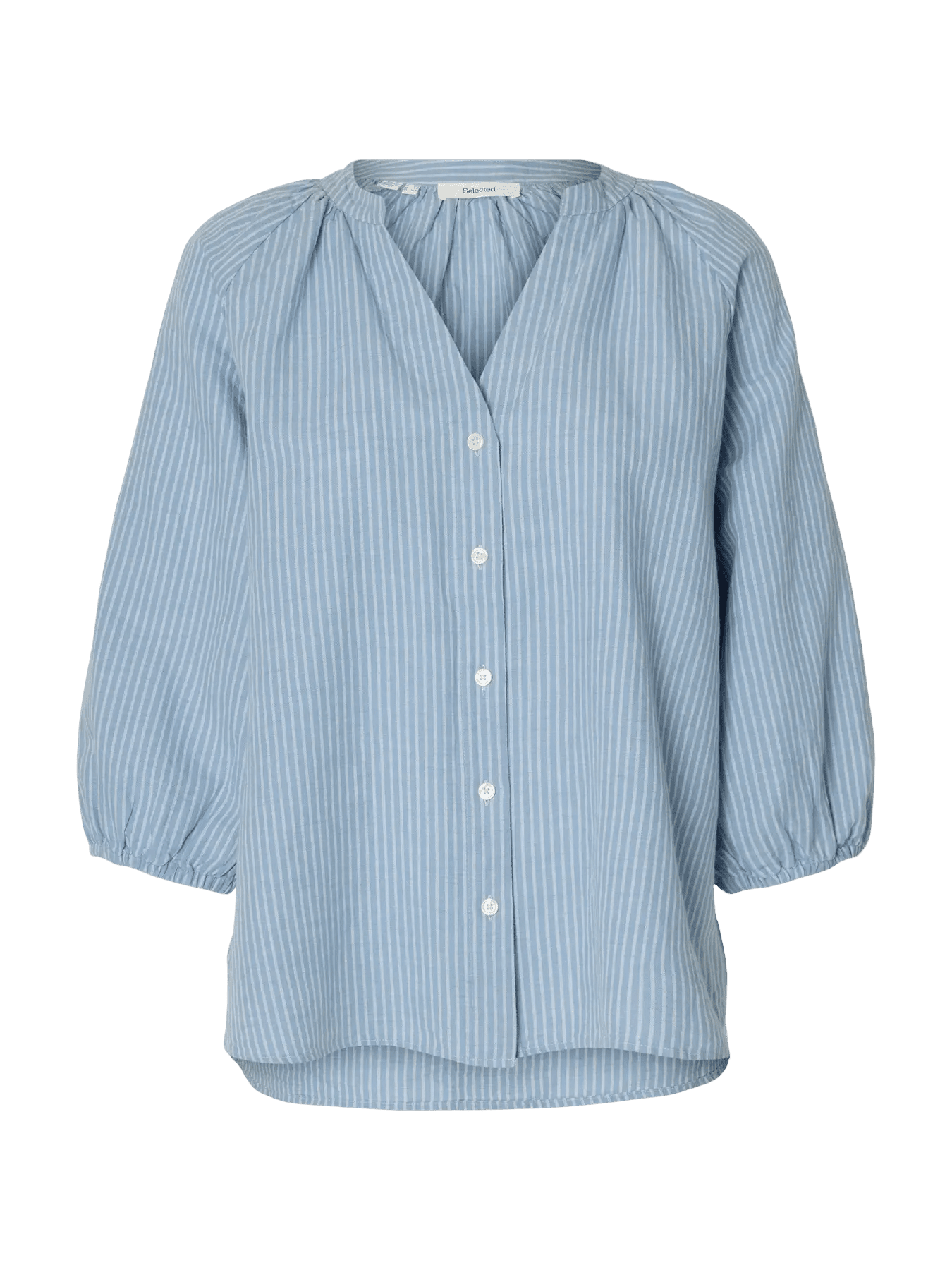 picture of Selected Cleo Alberta Striped Shirt - Dusty Blue/White - Number Two - womens - fashion - clothing - Selected 2