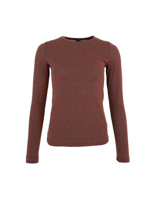 picture of Black Colour FAYE Lurex Blouse T Shirt - Coffee - Number Two - womens - fashion - clothing - Black Colour 1