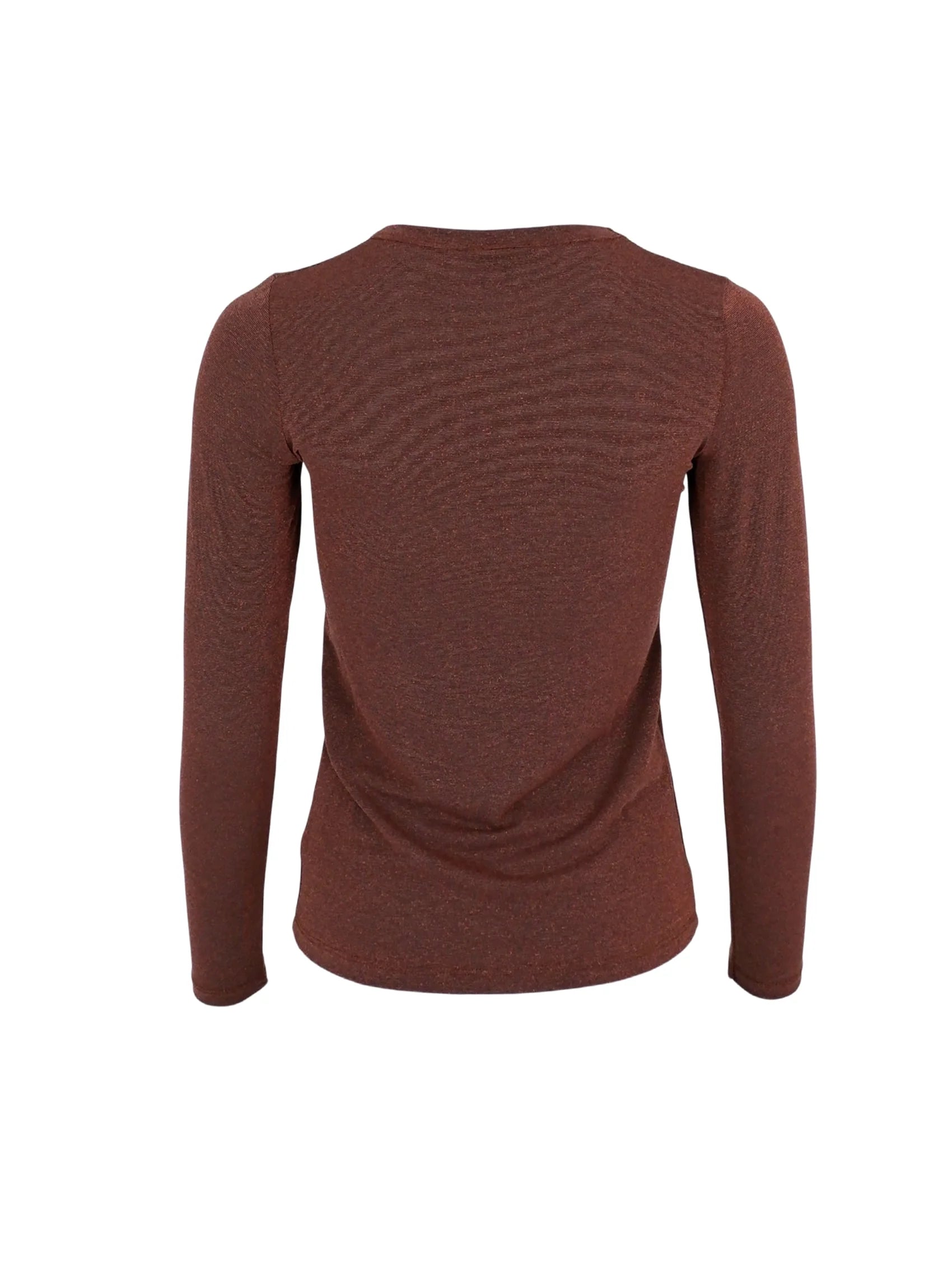 picture of Black Colour FAYE Lurex Blouse T Shirt - Coffee - Number Two - womens - fashion - clothing - Black Colour 3