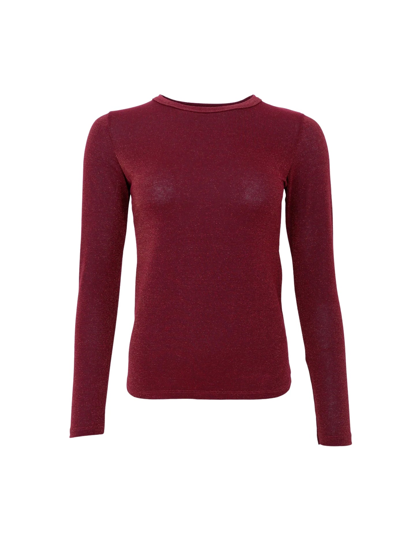 picture of Black Colour FAYE Lurex Blouse T Shirt - Plum - Number Two - womens - fashion - clothing - Black Colour 1