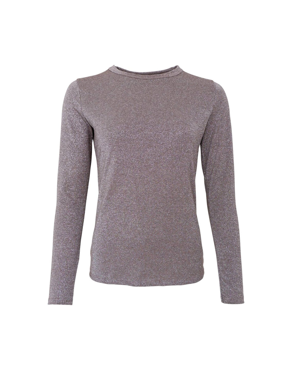 picture of Black Colour FAYE Lurex Blouse T Shirt - Taupe - Number Two - womens - fashion - clothing - Black Colour 1