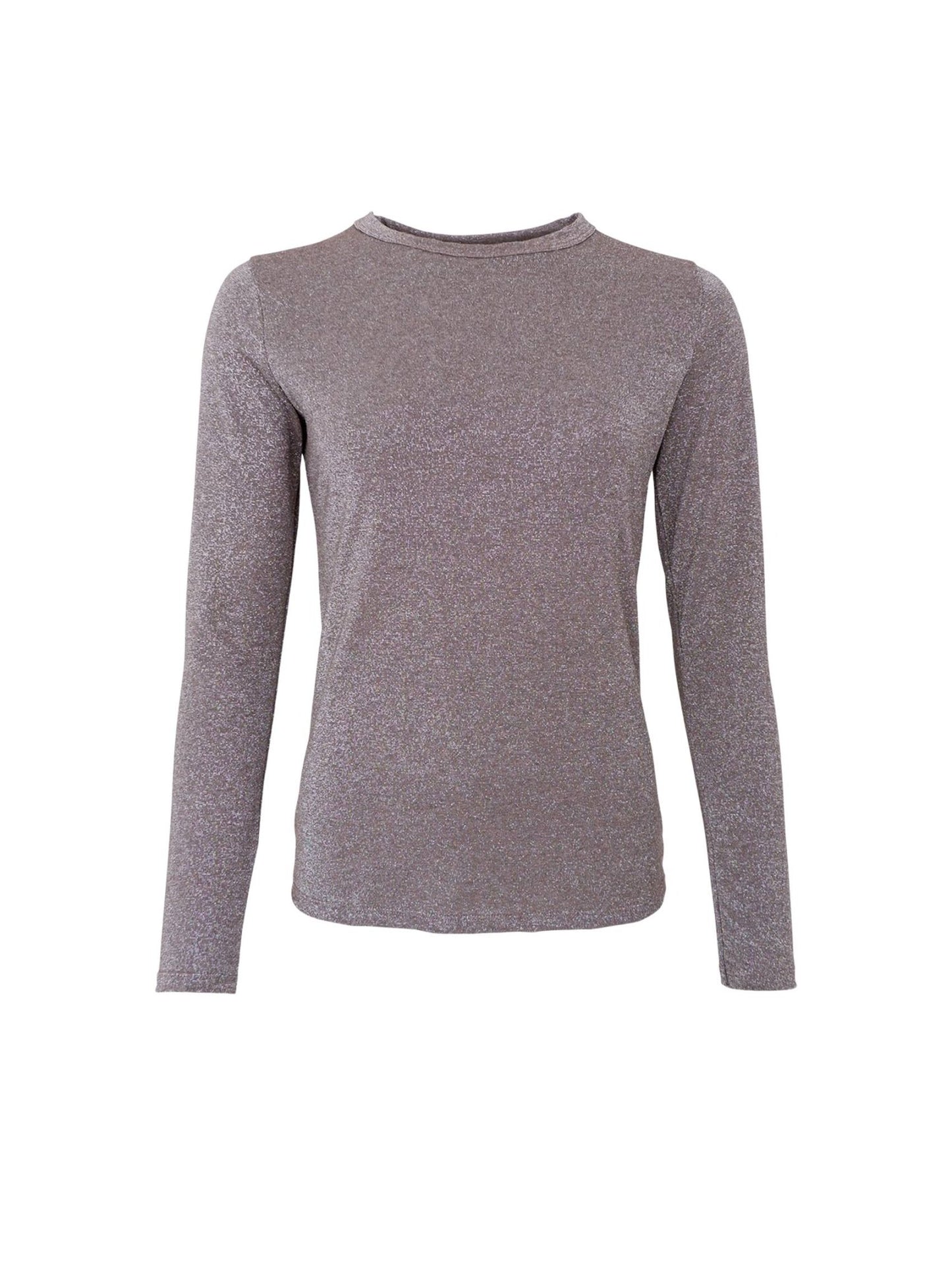 picture of Black Colour FAYE Lurex Blouse T Shirt - Taupe - Number Two - womens - fashion - clothing - Black Colour 1