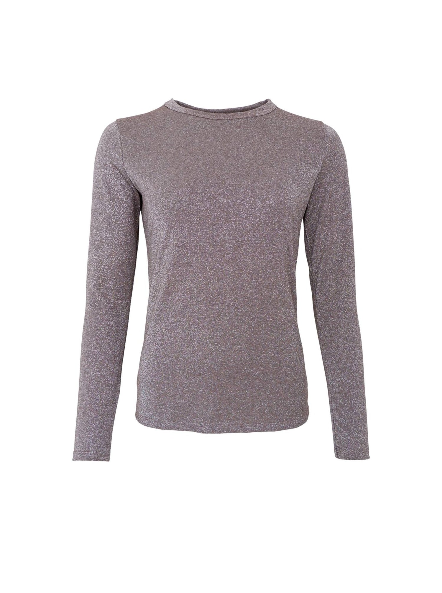 picture of Black Colour FAYE Lurex Blouse T Shirt - Taupe - Number Two - womens - fashion - clothing - Black Colour 1