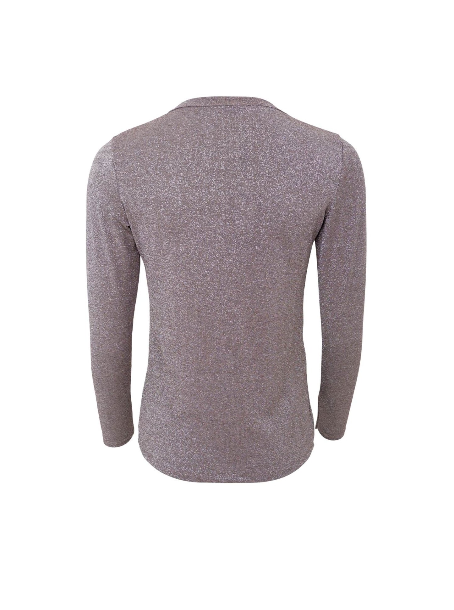 picture of Black Colour FAYE Lurex Blouse T Shirt - Taupe - Number Two - womens - fashion - clothing - Black Colour 3