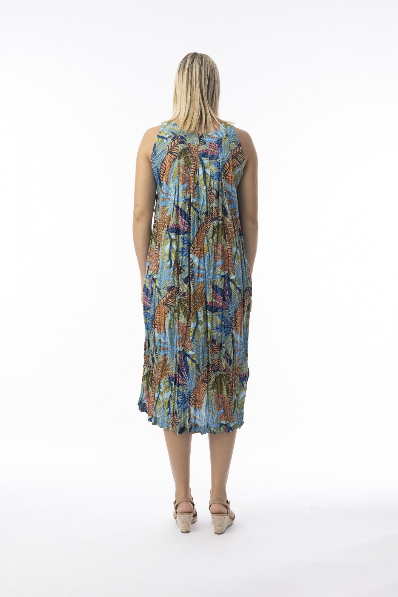 picture of Orientique Tayrona Dress Layers Sleeveless - Leafs Multi - Number Two - womens - fashion - clothing - Orientique 2