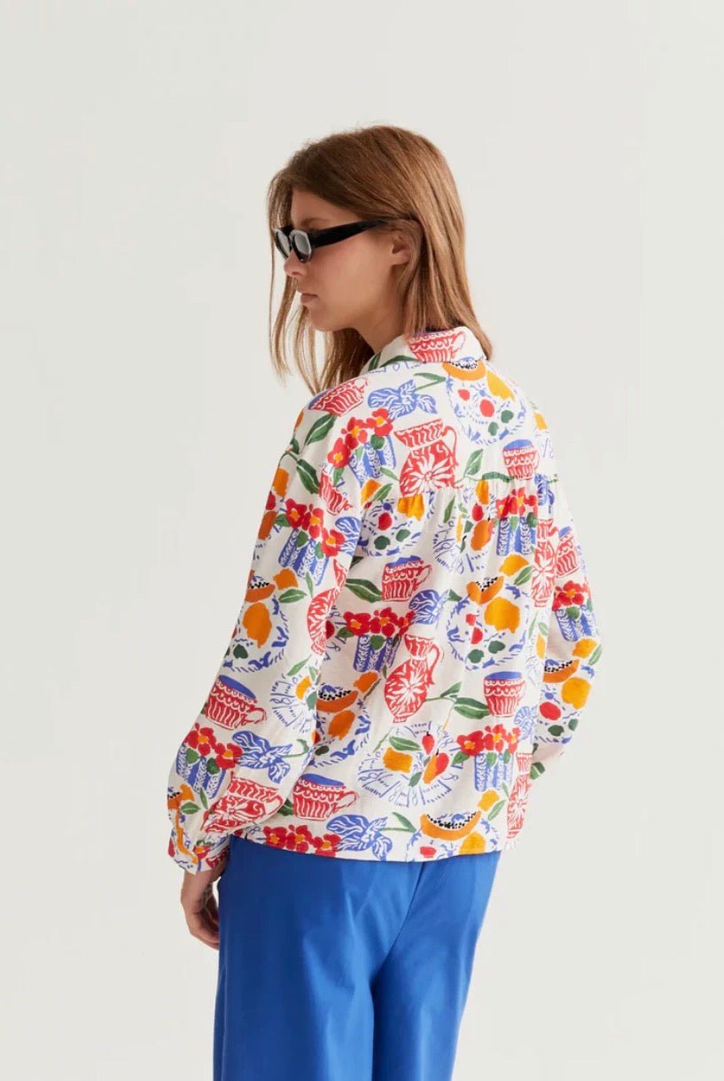picture of Compania Fantastica 11004 Fruity Still Life Shirt - Red Multi - Number Two - womens - fashion - clothing - Compania Fantastica 3
