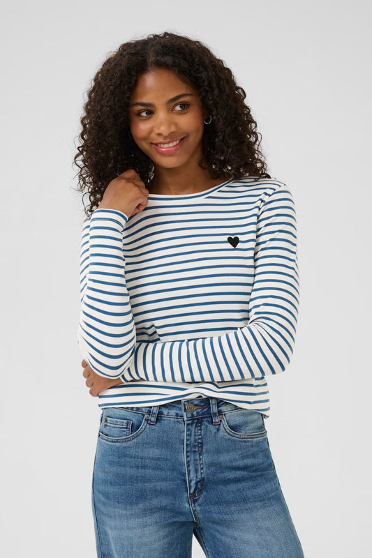 Kaffe KALiddy T-shirt - Chalk Bering Sea