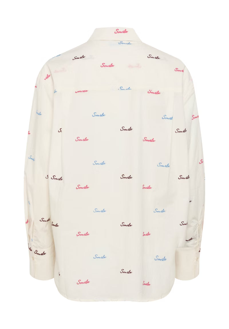 picture of Saint Tropez Lien Shirt Ice White - Number Two - womens - fashion - ethical - sustainable - clothing - Saint Trope