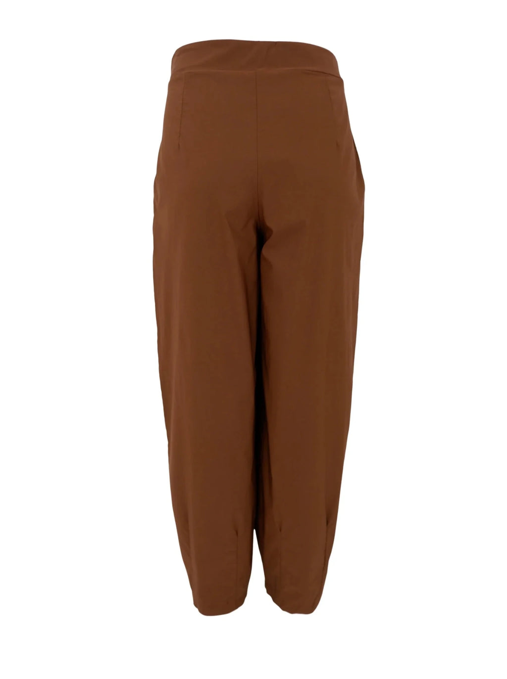 Black Colour DAVINA Barrel Trouser - Hazelnut