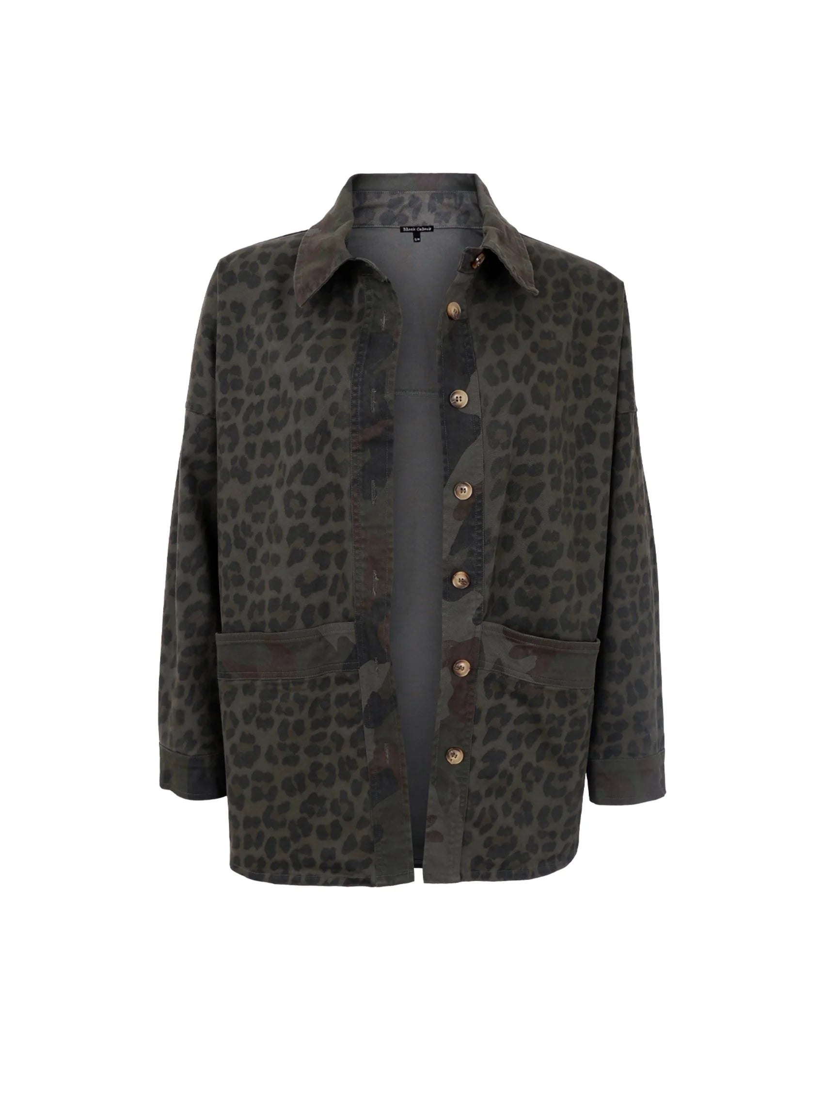 picture of Black Colour Morgan Jacket - Khaki Camouflage - Number Two - womens - fashion - clothing - Black Colour 4