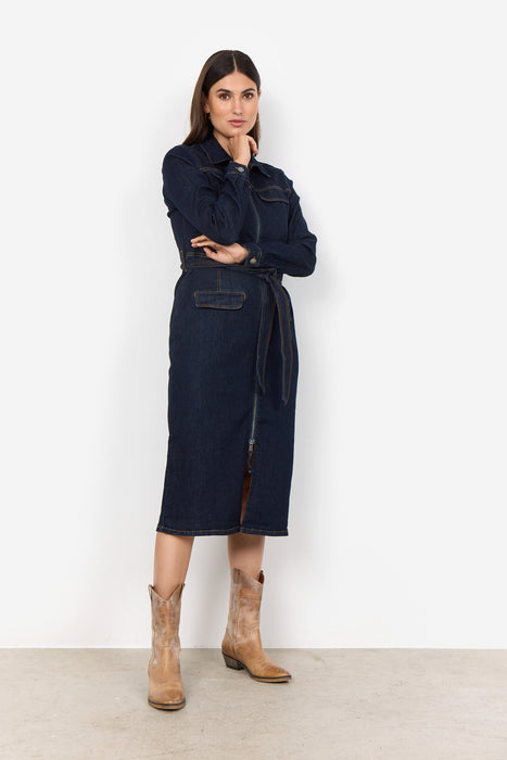 SoyaConcept KIMBERLY 37 Denim Dress Navy