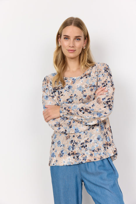 SoyaConcept PAMMI 1 Blouse Air Blue Floral