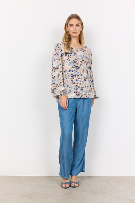 SoyaConcept PAMMI 1 Blouse Air Blue Floral