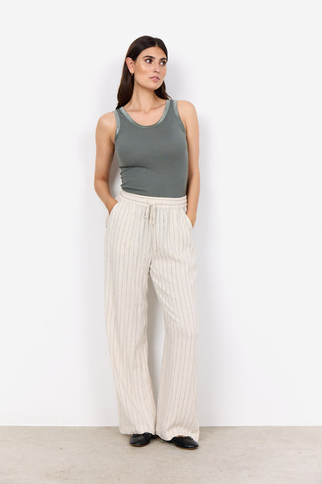SoyaConcept POULA 2 Trouser Cream Stripe