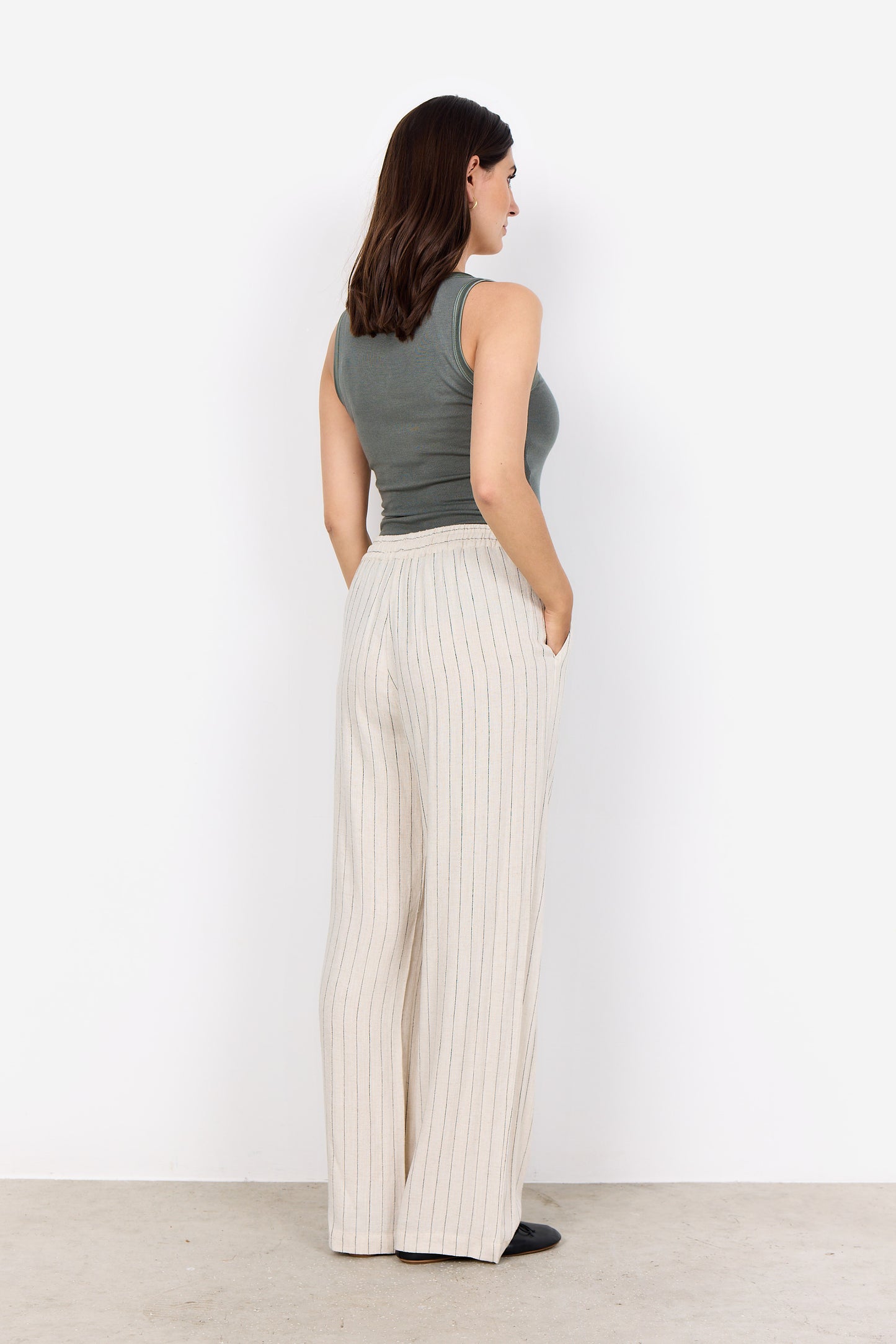 SoyaConcept POULA 2 Trouser Cream Stripe