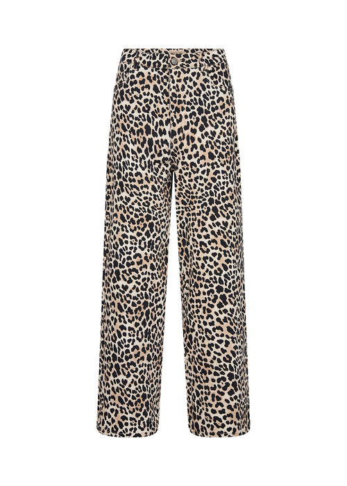 SoyaConcept OWENA 3 Pants Sand Leopard