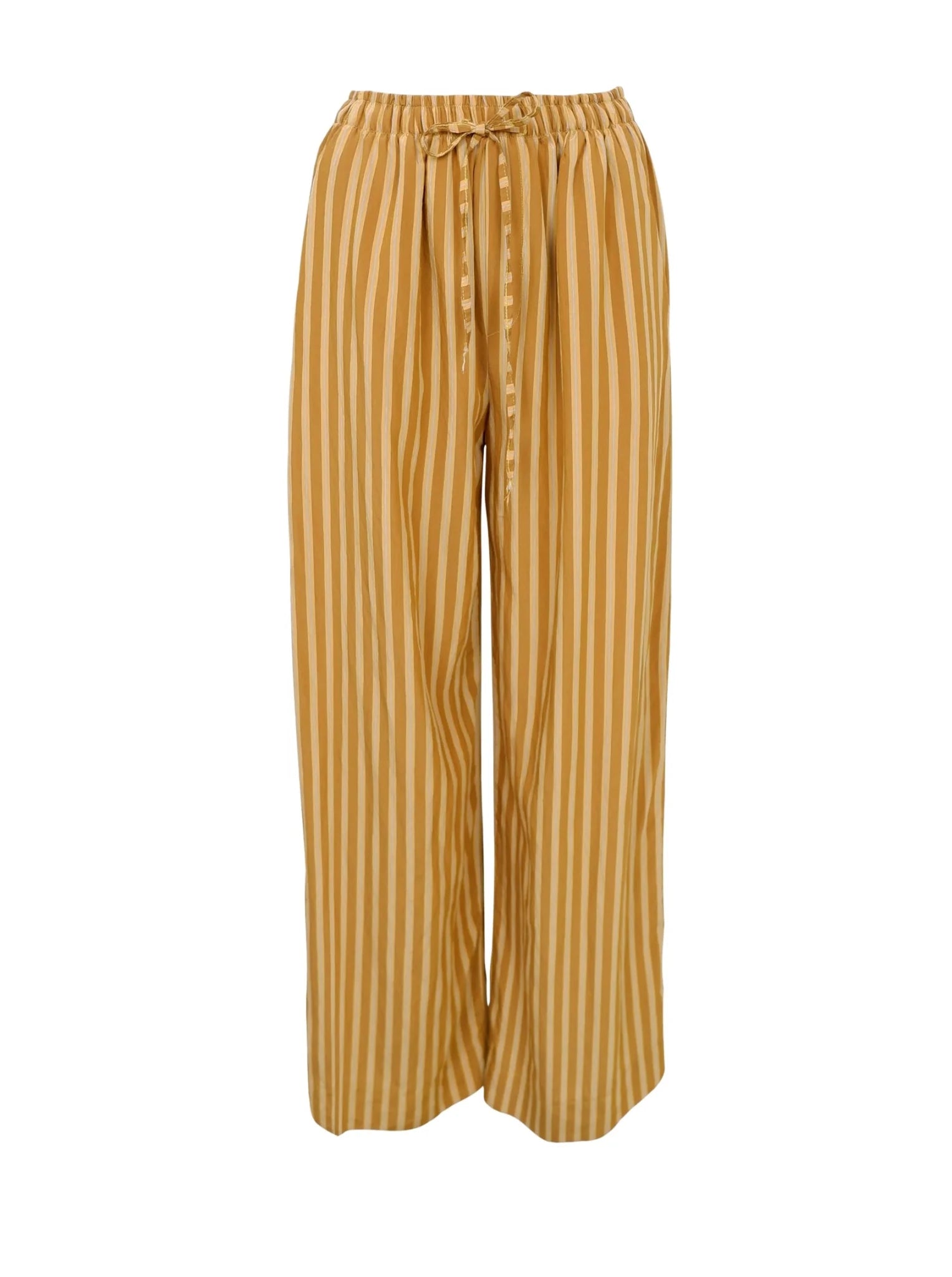 Black Colour SIENNA Striped  Pant - Mustard