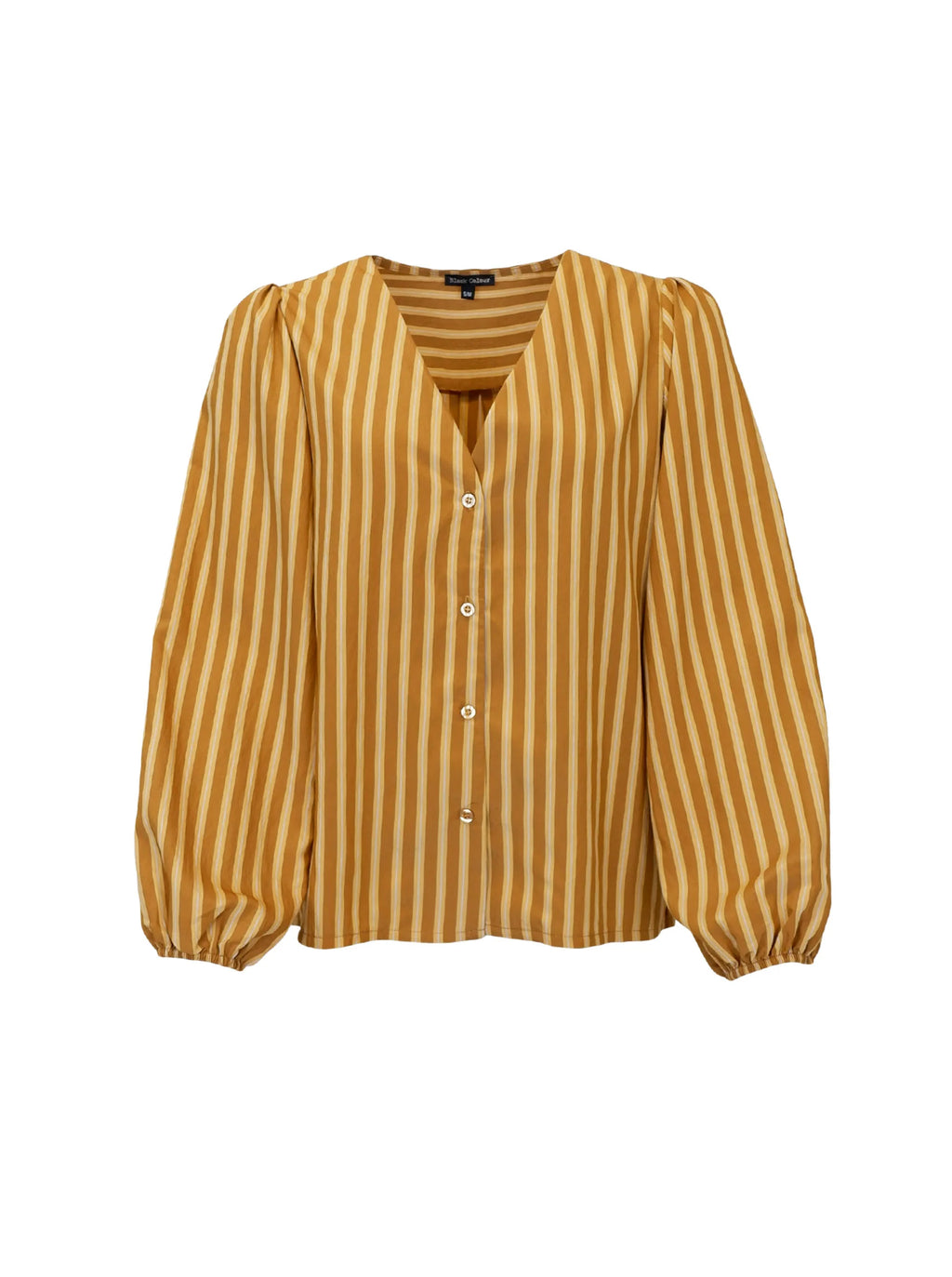 Black Colour ZIENNA Shirt Blouse - Mustard