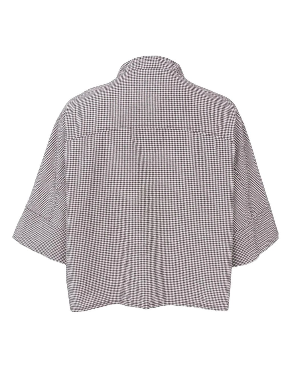 Black Colour MANON Loose Shirt  - Coffee Gingham