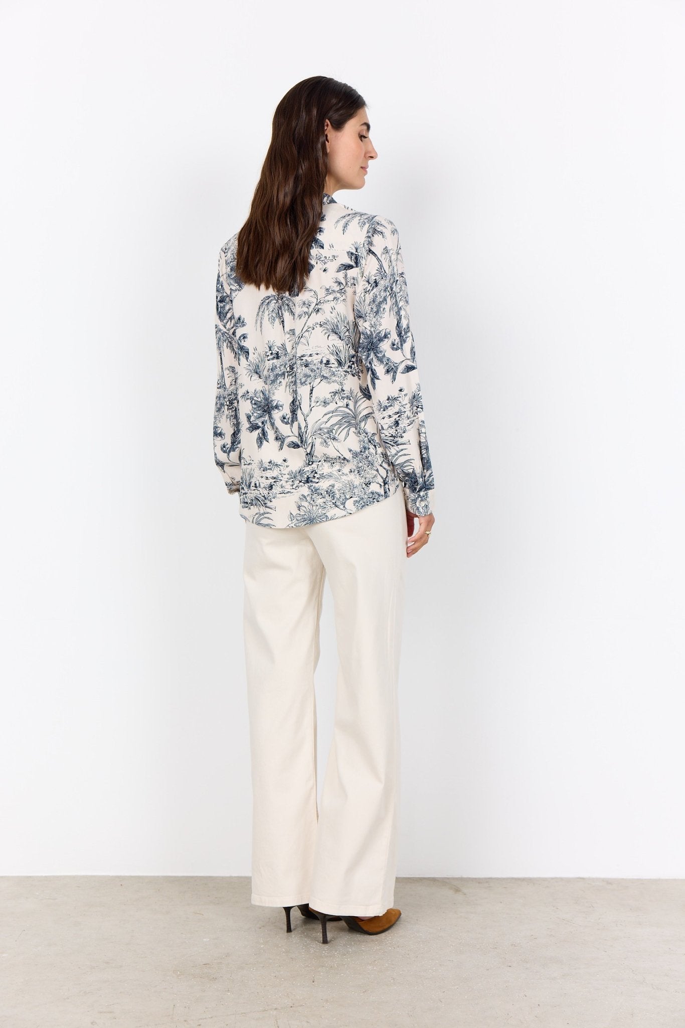 picture of SoyaConcept CARLI 1 Shirt - Dark Blue Print - Number Two - womens - fashion - clothing - SoyaConcept 3