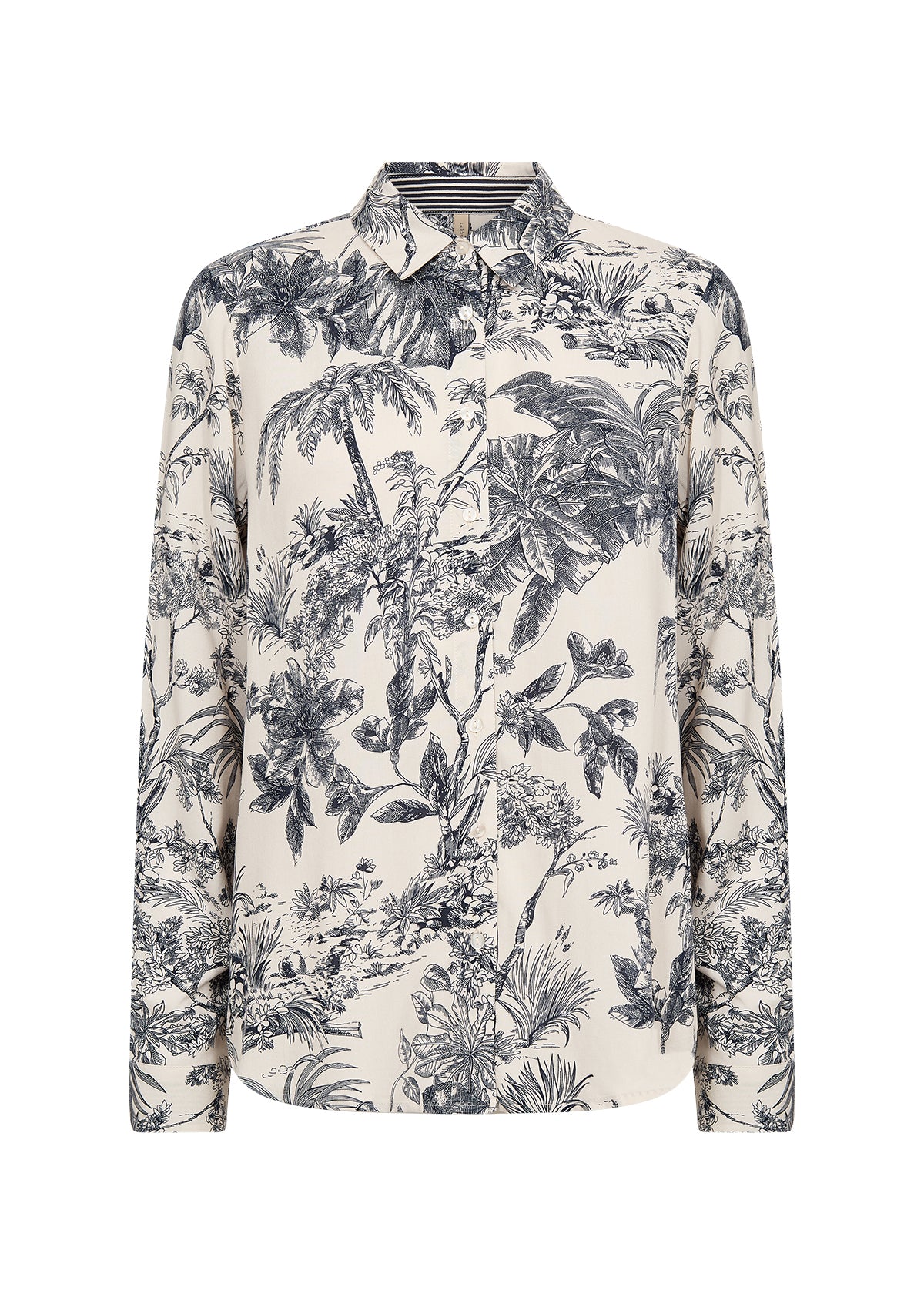 picture of SoyaConcept CARLI 1 Shirt - Dark Blue Print - Number Two - womens - fashion - clothing - SoyaConcept 4