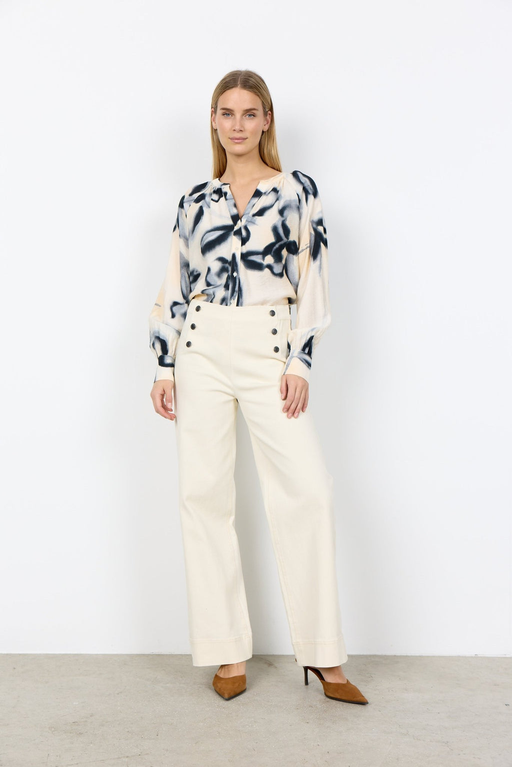 picture of SoyaConcept BESS 7B Pants - Ecru - Number Two - womens - fashion - clothing - SoyaConcept 1