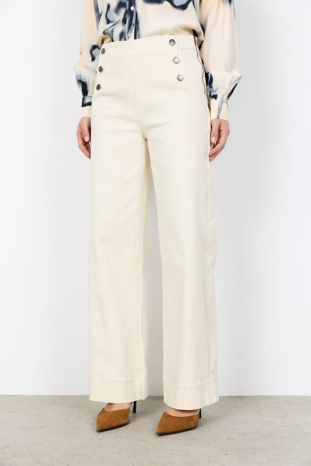 picture of SoyaConcept BESS 7B Pants - Ecru - Number Two - womens - fashion - clothing - SoyaConcept 2
