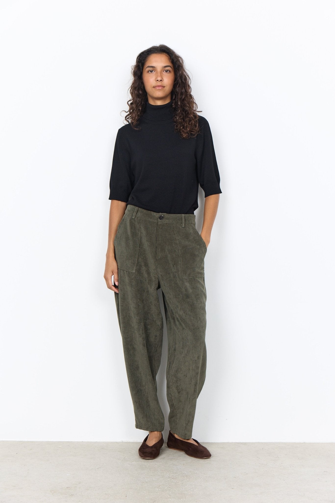 picture of SoyaConcept BINDI 20 Trousers -Dark Green - Number Two - womens - fashion - clothing - SoyaConcept 1
